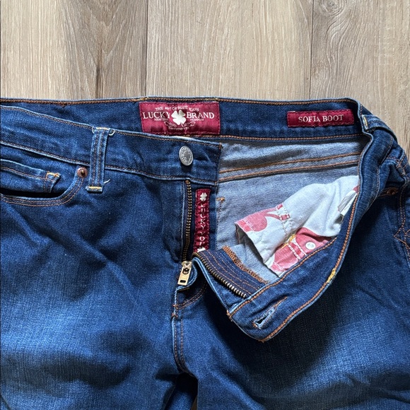 12/31 Regular Lucky Brand Sofia Boot Blue Women's Jeans - Picture 2 of 10